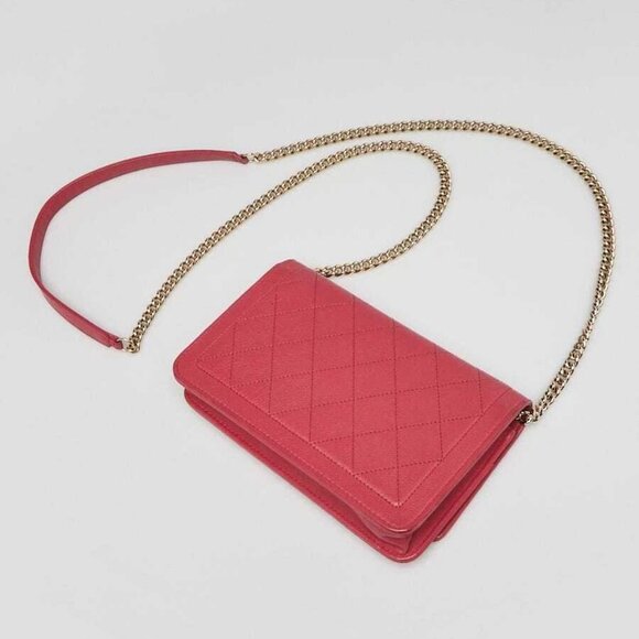 Chanel Pink Quilted Calfskin Leather WOC Clutch Bag - Picture 3 of 12